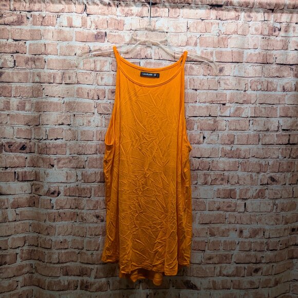 LouKeith Orange Tank Top Sleeveless Top Size Large - Picture 2 of 8